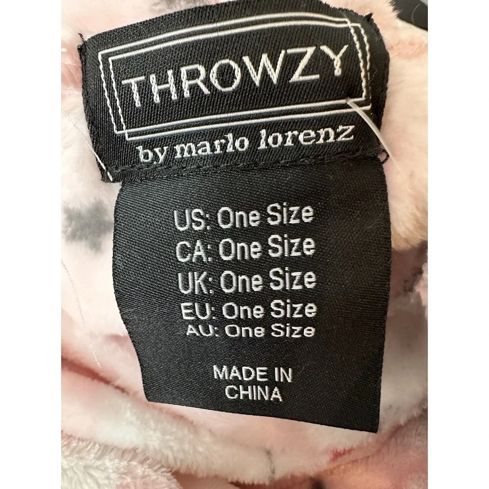 New‎ THROWZY Poncho One Size Oversized Hooded PINK Ghost Long Sleeves Halloween